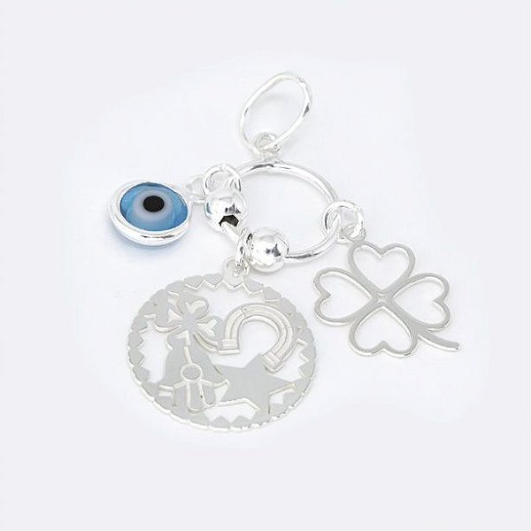 Pingente prata patuá sorte