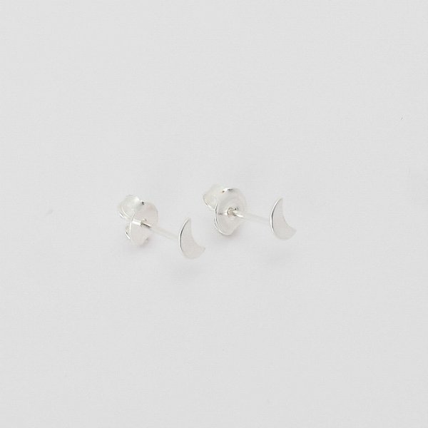 Brinco Em Prata 925 Lua 6mm