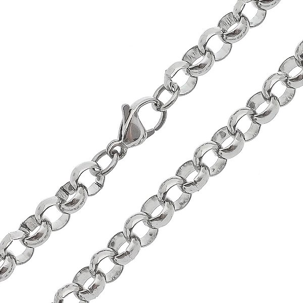Corrente Em Aço 316l Elo Português 8mmx60cm
