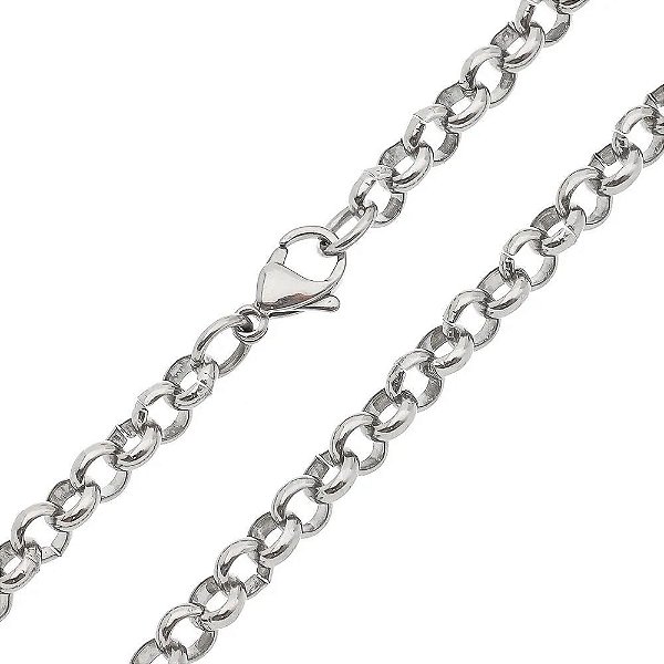 Corrente Em Aço 316l Elo Português 8mmx70cm