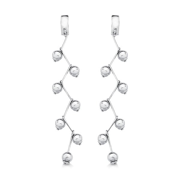 Brinco Cascata esferas em Aço 6mm