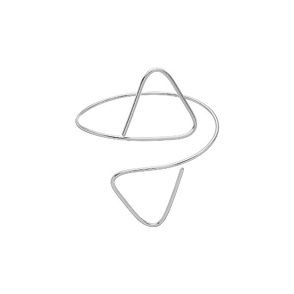 Bracelete em Aço Inox Triângulo duplo