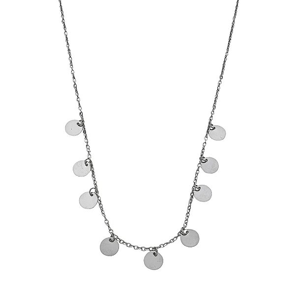 Colar em Aço Medalhas Ciganinha