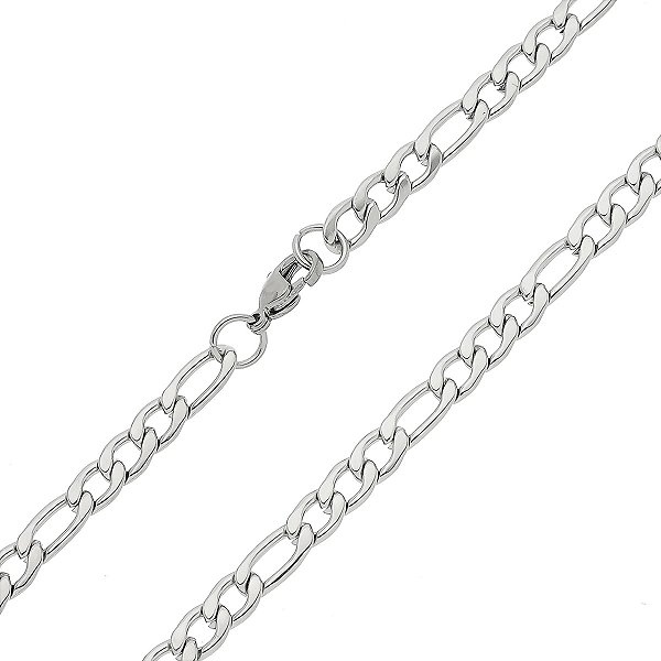 Corrente em Aço Inox Elo 3x1 Figaro