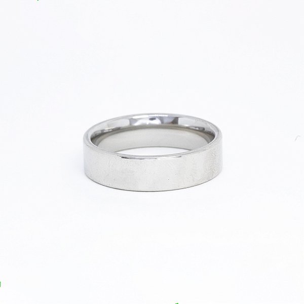 Aliança Quadrada Anatômica em Aço Cirúrgico 316l