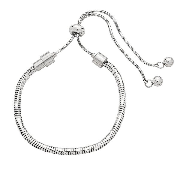 Pulseira Em Aço Rabo de rato com ajuste