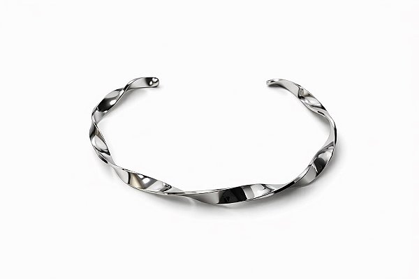 Bracelete em Aço Inox 316L torcido