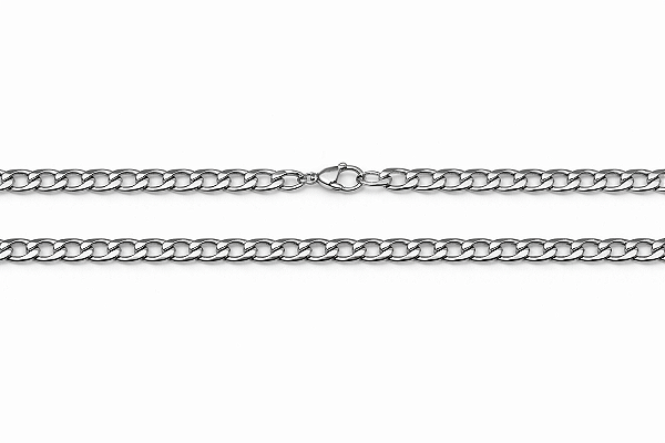 Corrente em Aço Inox 316L Grume chanfrada 5mm