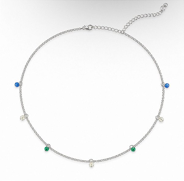 Choker Em Aço 316l Colors 34cm Especial Copa Extensor 10cm