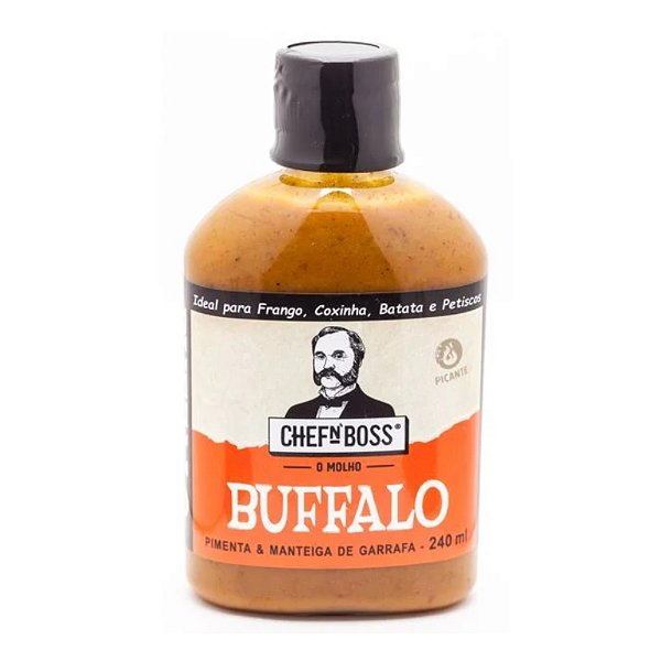 Molho Buffalo de Pimenta com Manteiga de Garrafa 240ml