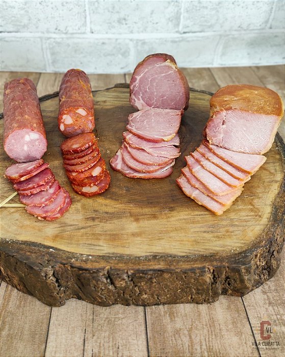 KIT PETISCO SALAME, PEPPERONI, LOMBO E COPA