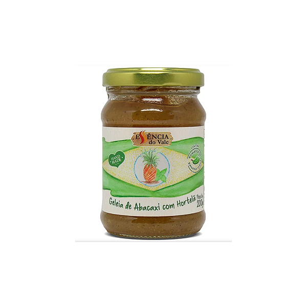 GELEIA DE ABACAXI COM HORTELÃ 200g