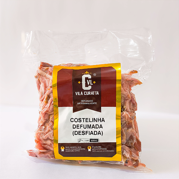 COSTELINHA DESFIADA E DEFUMADA PORK RIBS 500G