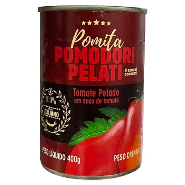 POMITA DE TOMATE POMODORO PELATI LATA 400g