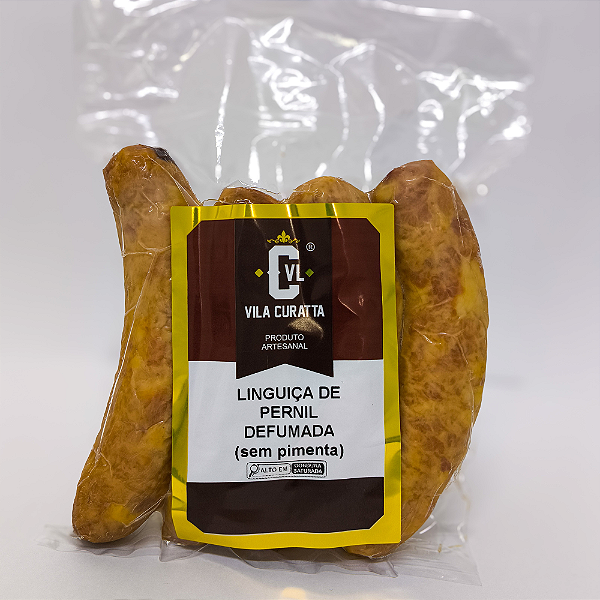 LINGUICA DE PERNIL DEFUMADA SEM PIMENTA PACOTE 408G
