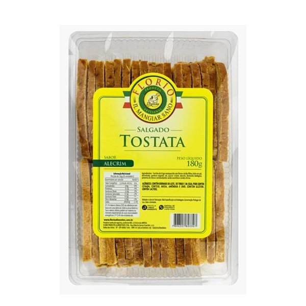 TOSTATA SALGADA ALECRIM  CASA FLORIO 180G