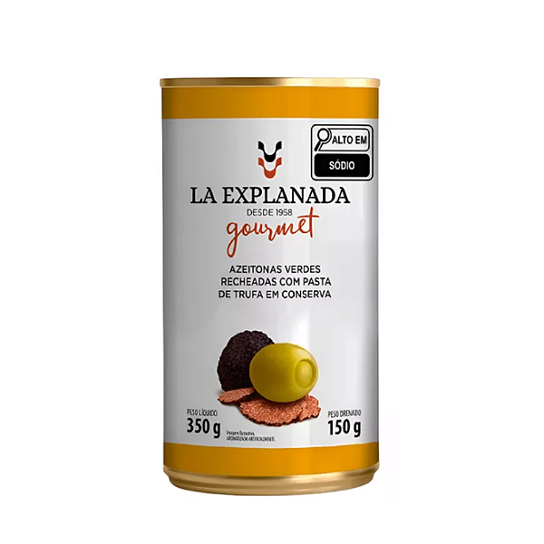 Azeitona Verde Recheada com Pasta de Trufa em Conserva 350g
