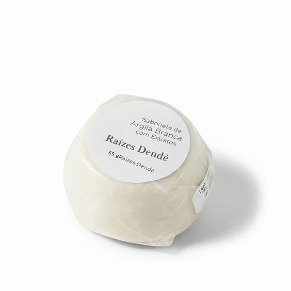 Sabonete Argila Branca Com Calêndula e Extratos Vegetais
