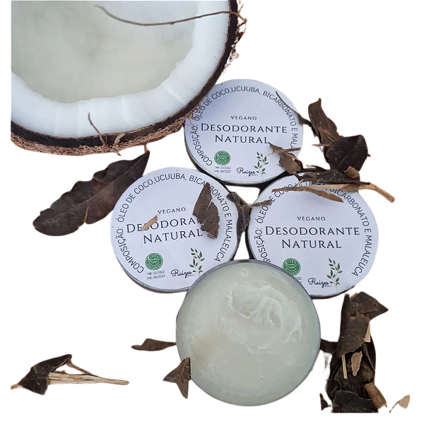 Desodorante Natural Vegano Clareador e Antibacteriano