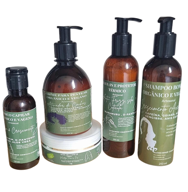 Kit Tratamento Capilar Vegano e orgânico