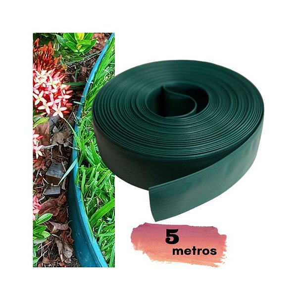 Limitador Separador Divisor De Grama Alt. 10,5cm - 5m Com Borda