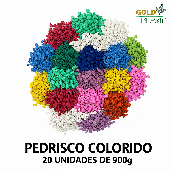 Pedra Colorida - Pedrisco Artesanato 18 KG