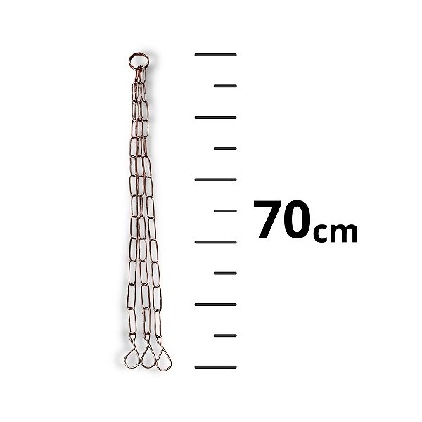 Corrente Grossa para Vasos e Pratos com Gancho 70CM