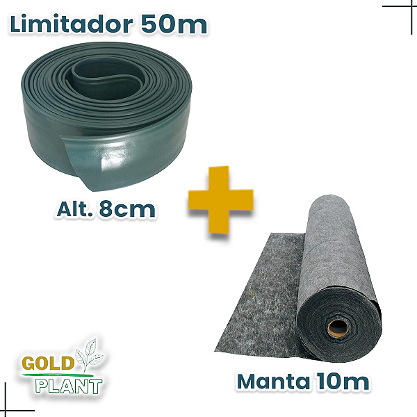 Kit Limitador 50m + Manta Geotextil 10m