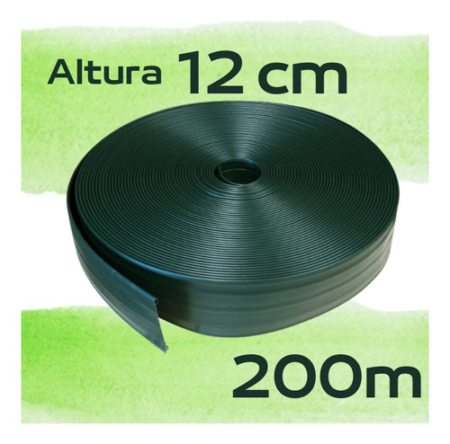 Limitador Separador Divisor De Grama Alt. 12cm - 200m (4x50) Com Borda
