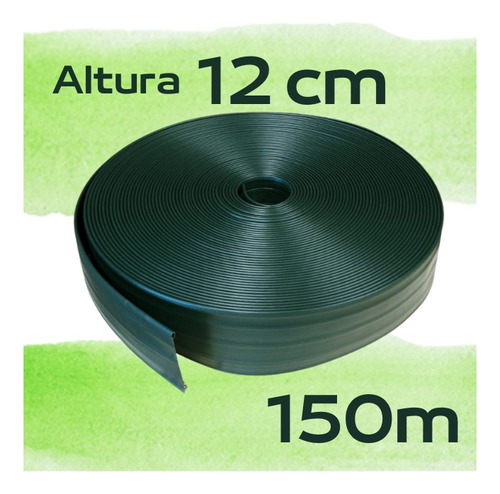 Limitador Separador Divisor De Grama Alt. 12cm - 150m (3x50) Com Borda