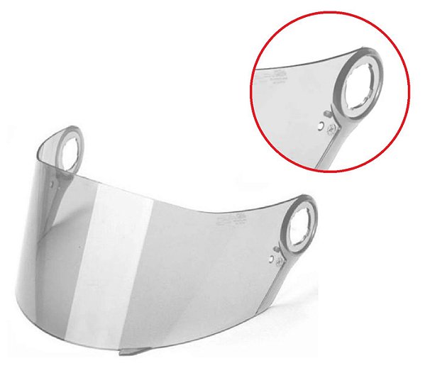 Viseira Helt Strada Capacete Cristal Polivisor 1736C