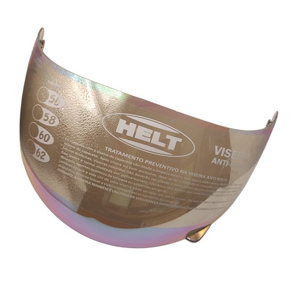 Viseira Camaleao Helt Capacete Race Antigo,Speed,Samurai