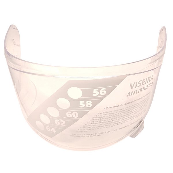 Viseira Capacete Helt New Race Antirrisco Cristal Original