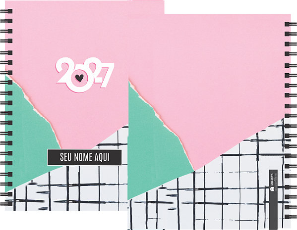 AGENDA DIÁRIA CAPA PERSONALIZADA - Modelos 21 a 40 e 43,44