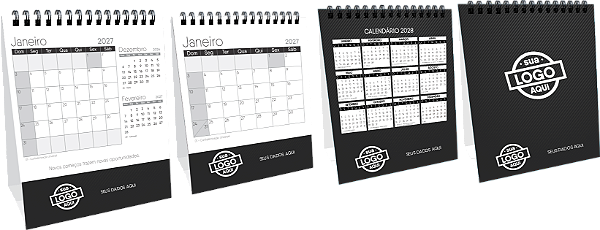 CALENDÁRIO DE MESA COM BASE PERSONALIZADA * 10unidades