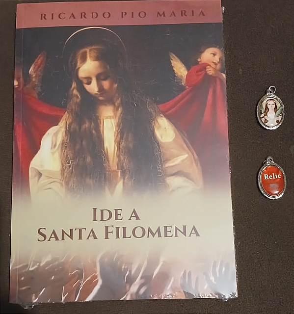 LIVRO + MEDALHA (Brinde relíquia de Santa Filomena)