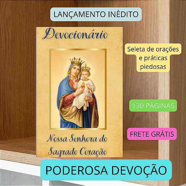 DEVOCIONÁRIO DE NOSSA SENHORA DO SAGRADO CORAÇÃO com frete grátis -