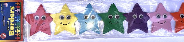 Borda decorativa - Colorful Stars