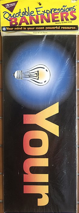 Banner decorativo - Your mind is your most powerful resource.
