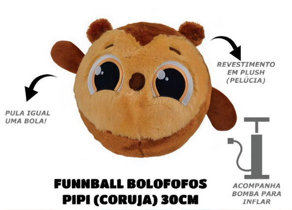 Funnball Bolofofos - Bola de Pelúcia Pipi