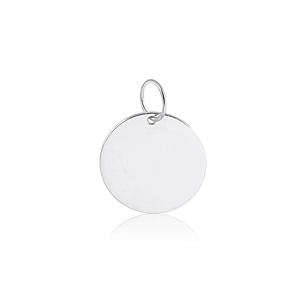 Pingente unissex Personalizado Medalha  - PRATA 925
