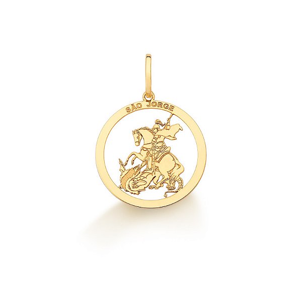 Pingente São Jorge de Ouro 18k