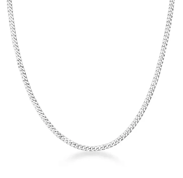 Corrente Masculina grumet 3MM 70cm - PRATA 925