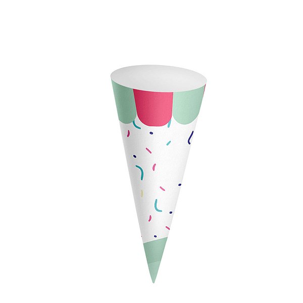 Cone de papel para sorvete expresso - Trama - Embalagens e Etiquetas