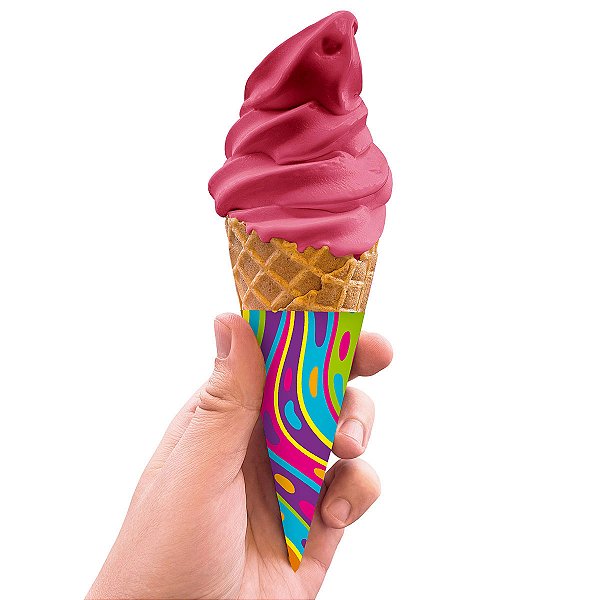 Cone de papel para casquinha sorvete expresso