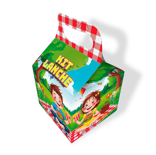 Embalagem para Kit Lanche Infantil Decorada