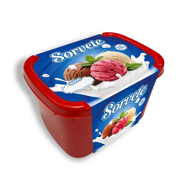 Cinta para Pote Sorvete Ilustração Padrão