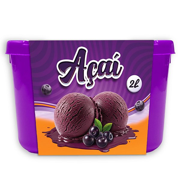 Cinta para Pote Açaí Ilustração Padrão