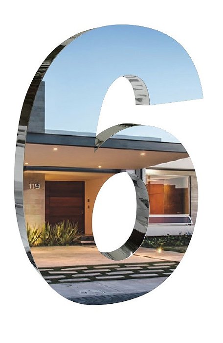NUMERO LUXO Nº 6 20CM