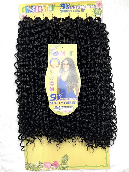 Cabelo Cacheado Crochet SHIRLEY CURL 18 inch Cabelo 70cm 320g 9X Pacotão Braid Hair